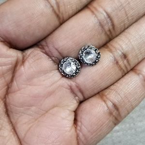 4/$25 ❤ Rhinestone Circle Stud Earrings
